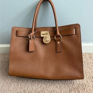 Michael Kors Tan Leather Satchel